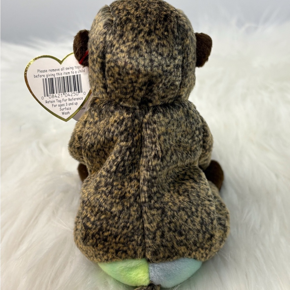 Ty Stuffed Animal Baboon “Cheeks” with Brown and Red Colors 1999. - Picture 4 of 5